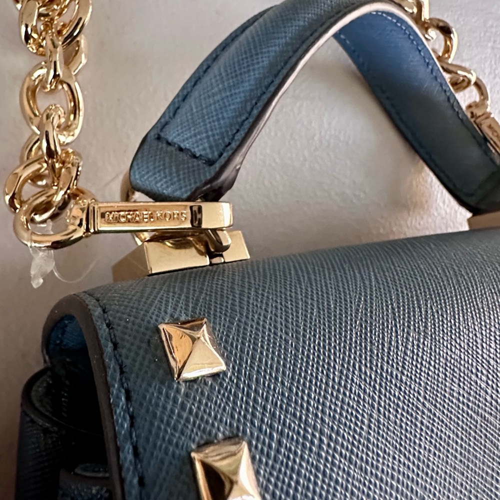 Michael Kors Blue Karla Crossbody - Picture 10 of 15